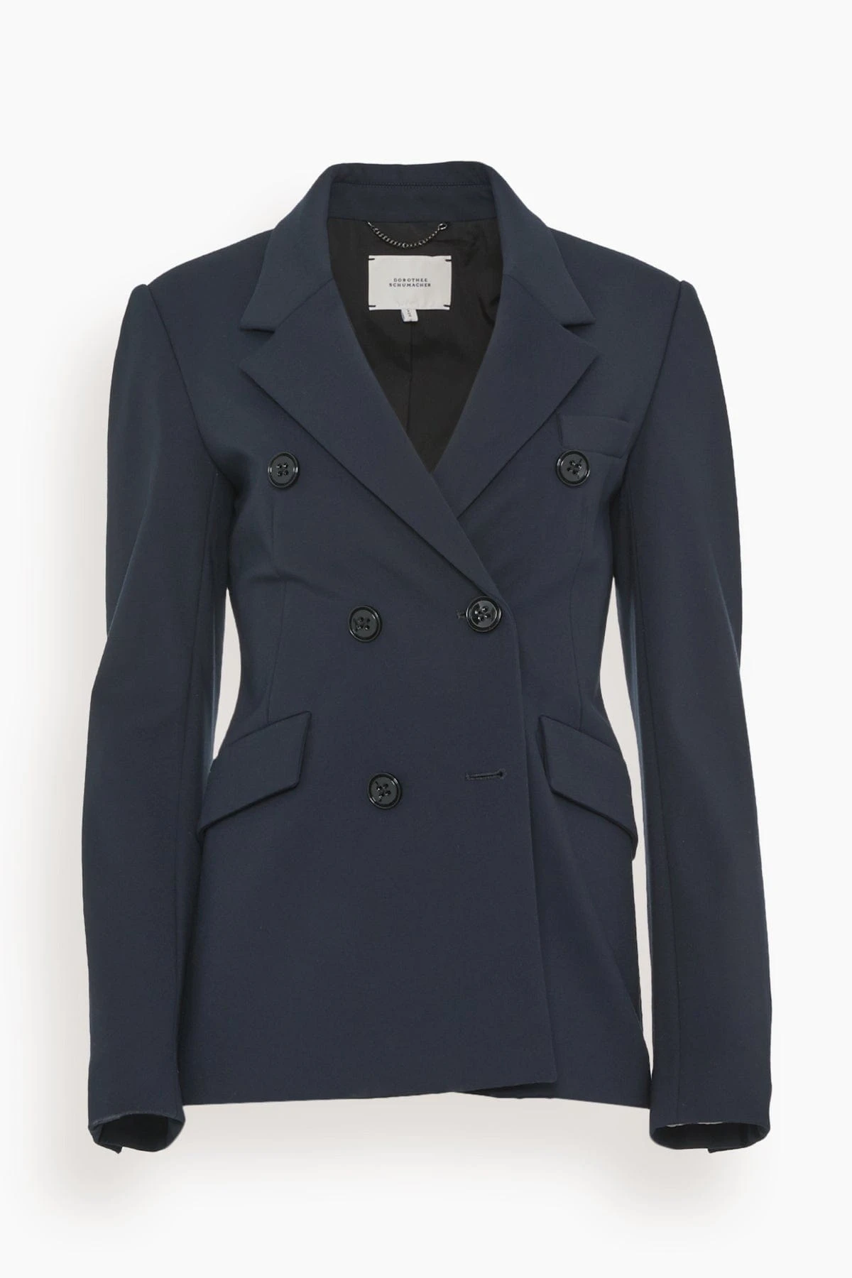 DOROTHEE SCHUMACHER Emotional Essence Jacket In Dark Navy 3 DOROTHEE SCHUMACHER Emotional Essence Jacket In Dark Navy
