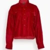R13 Shrunken CPO Jacket In Red Velvet 1 R13 Shrunken CPO Jacket In Red Velvet -All Seasons Style 05699cfa77f41dd118fbef2bdb282fee
