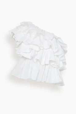 ULLA JOHNSON Raquel Top In Blanc