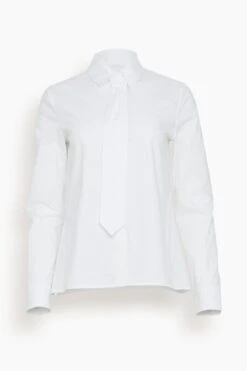 Necktie Shirt In White