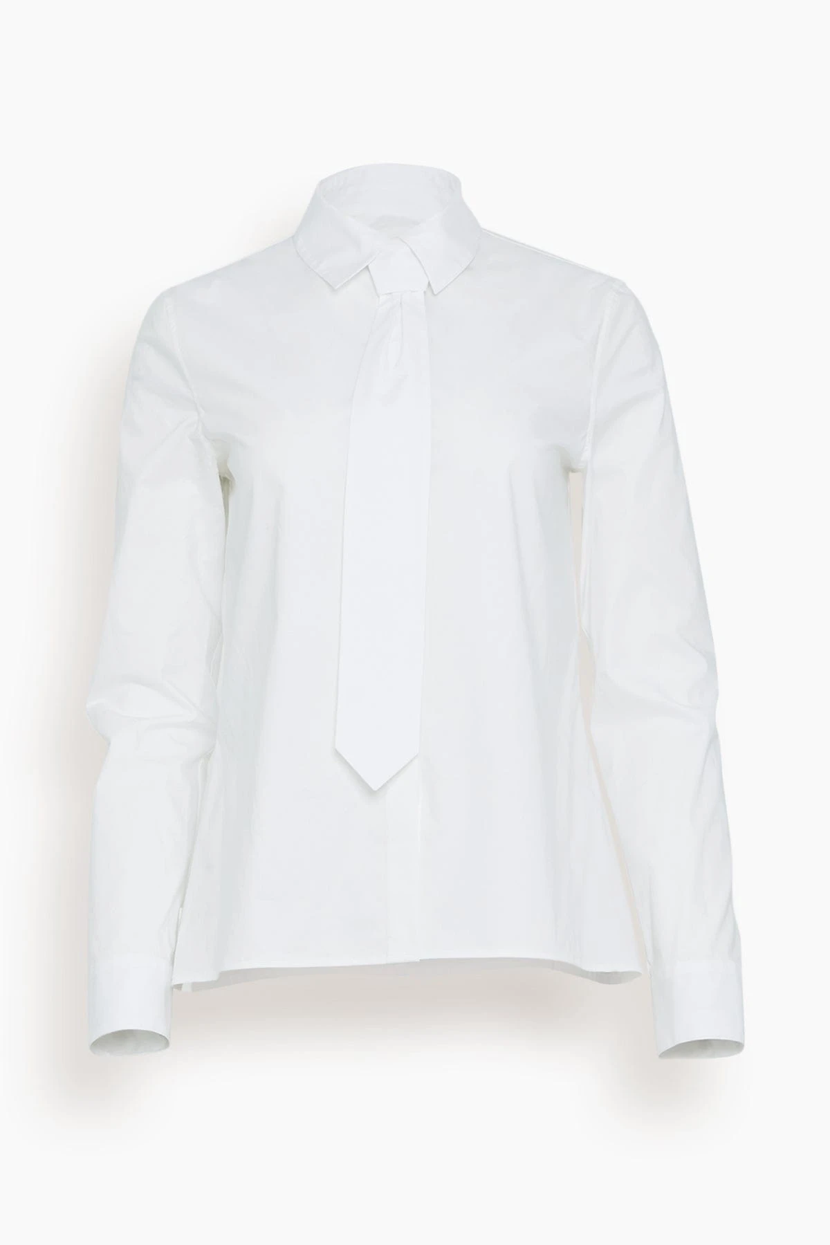 Necktie Shirt In White 3 Necktie Shirt In White