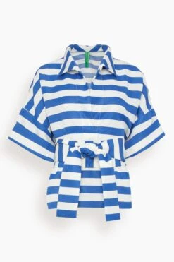 Claudia Blouse In Naftis Blue