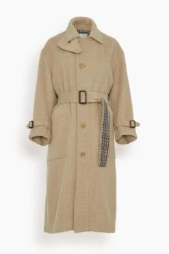 Reversible Coat In Camel