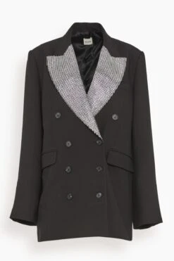 Balton Jacket With Crystals In Dark Brown