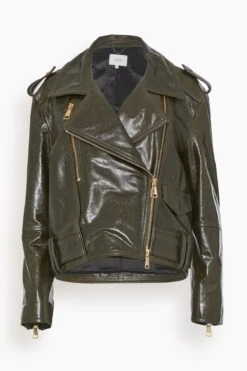 DOROTHEE SCHUMACHER Sleek Statement Jacket In Dark Green