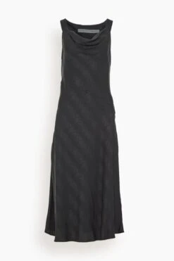Linda Midi Dress In Black