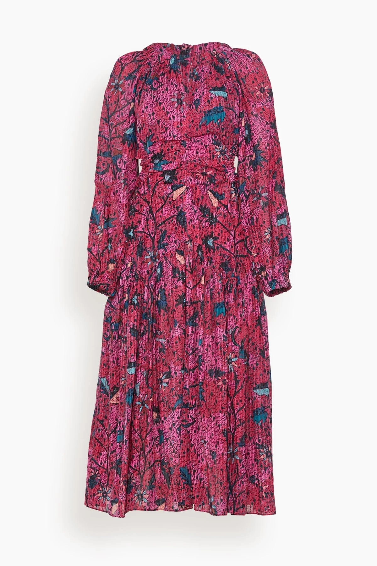 ULLA JOHNSON Helia Dress In Snap Dragon 3 ULLA JOHNSON Helia Dress In Snap Dragon
