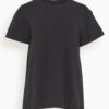 NILI LOTAN Brady Tee In Washed Black