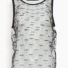 Mesh Tank Top In Black -All Seasons Style 1794fd33477acb8bf8de27a613545c87