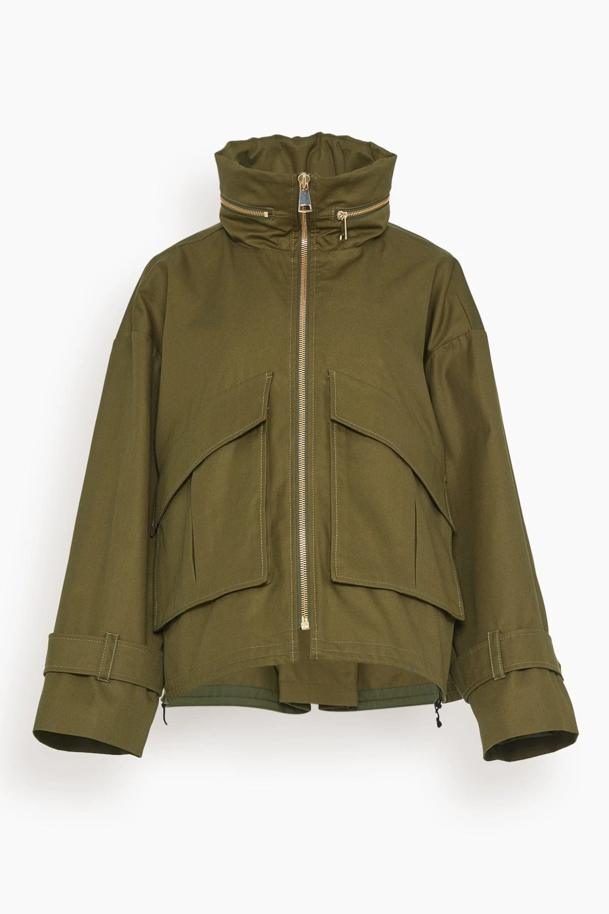 DOROTHEE SCHUMACHER Adventurous Movement Jacket In Khaki 3 DOROTHEE SCHUMACHER Adventurous Movement Jacket In Khaki