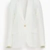 FORTE_FORTE Ripstop Fluid Viscose Jacket In White 2 FORTE_FORTE Ripstop Fluid Viscose Jacket In White -All Seasons Style 1eb78f2e6f7a0a59a526b0125ece8628