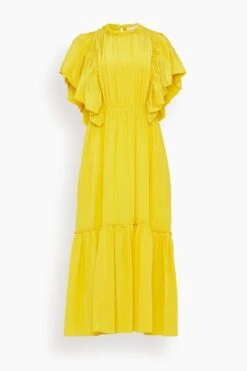 ULLA JOHNSON Ilaria Dress In Sunsprite