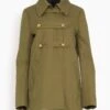 Clara Organic Cotton Peacoat In Verde -All Seasons Style 292dfb49ac7aea5042dfce1e28426913