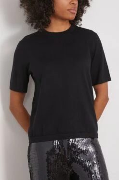 Julia T-Shirt In Black 8 Julia T-Shirt In Black -All Seasons Style 293701 2
