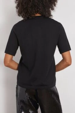 Julia T-Shirt In Black 9 Julia T-Shirt In Black -All Seasons Style 293701 3