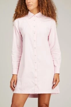 Keegan Twill Dress In Pink Dust 8 Keegan Twill Dress In Pink Dust -All Seasons Style 295244 2