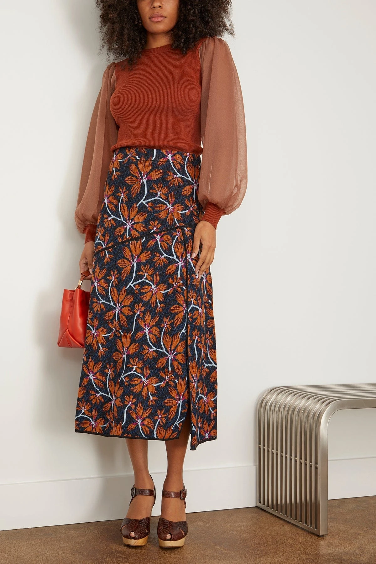 ULLA JOHNSON Sabrina Pullover In Redwood 4 ULLA JOHNSON Sabrina Pullover In Redwood - Image 2