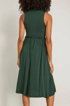 ULLA JOHNSON Clea Dress In Cypress -All Seasons Style 297348 3