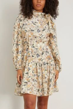 ULLA JOHNSON Lula Dress In Gardenia -All Seasons Style 297382 2