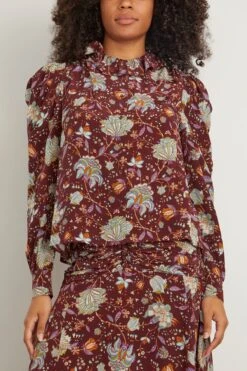 ULLA JOHNSON Dara Blouse In Heliotrope -All Seasons Style 297401 2