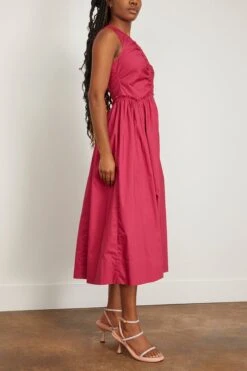 ULLA JOHNSON Mimi Dress In Rosebud 8 ULLA JOHNSON Mimi Dress In Rosebud -All Seasons Style 297443 2