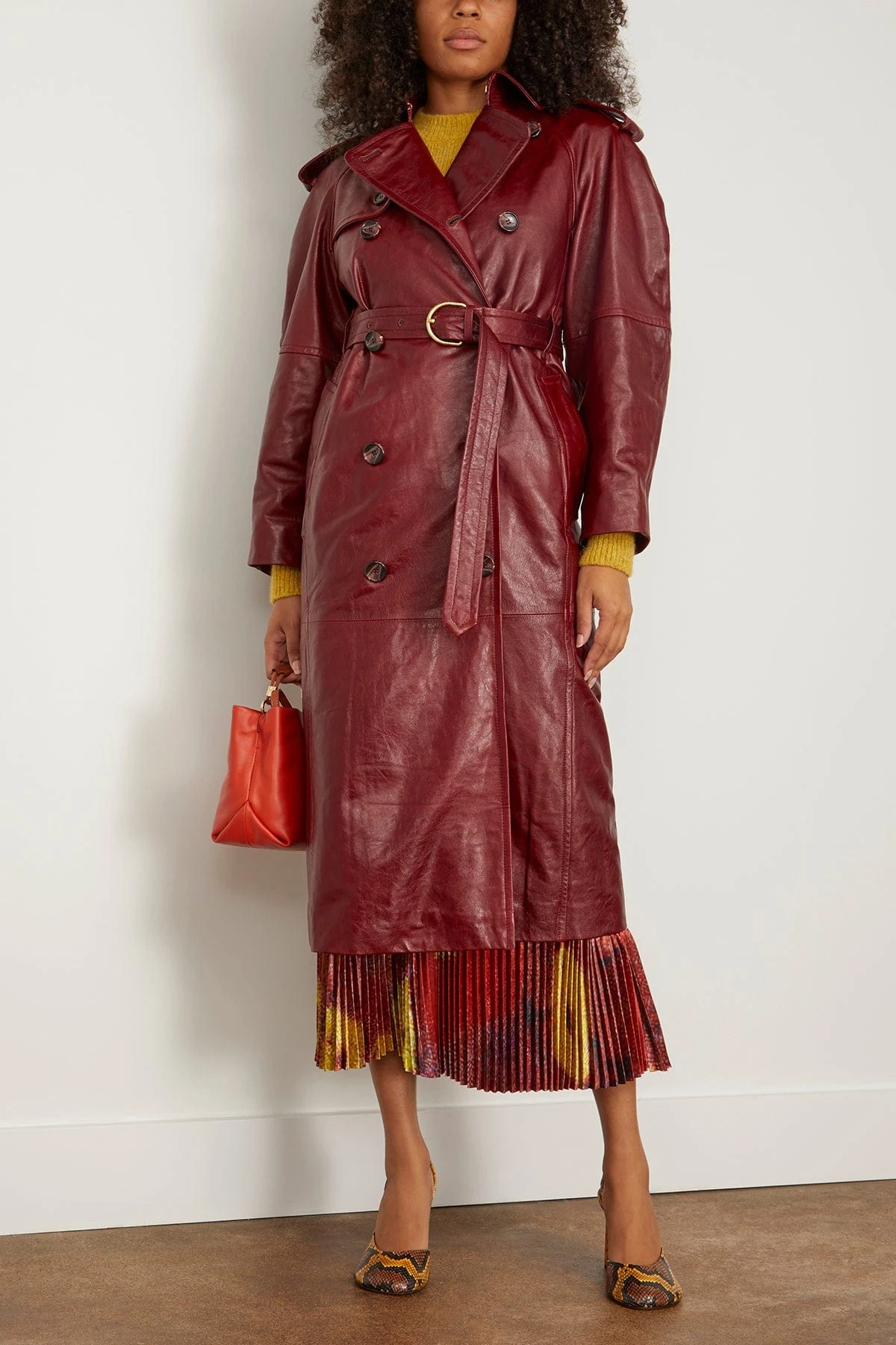 ULLA JOHNSON Marlowe Coat In Mahogany 4 ULLA JOHNSON Marlowe Coat In Mahogany - Image 2