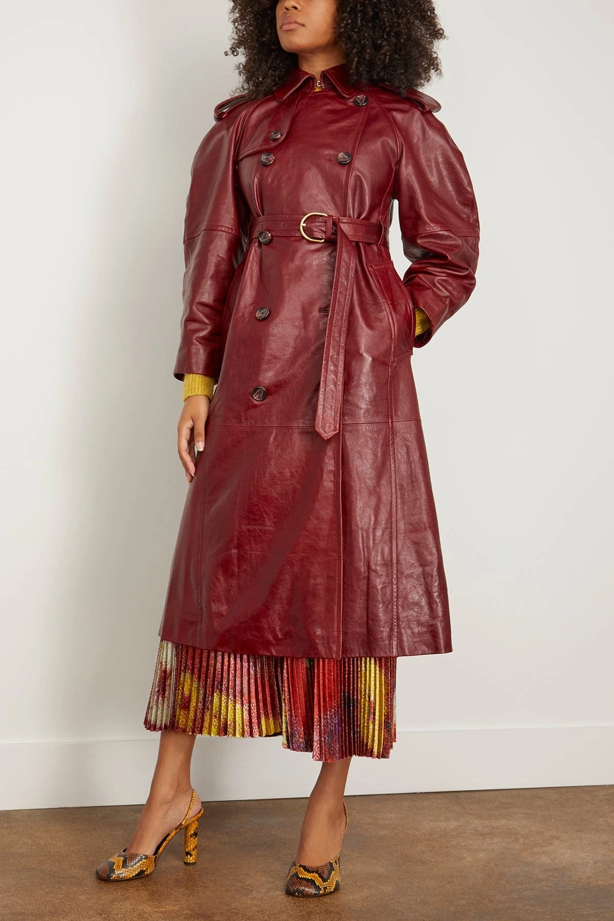ULLA JOHNSON Marlowe Coat In Mahogany 5 ULLA JOHNSON Marlowe Coat In Mahogany - Image 3
