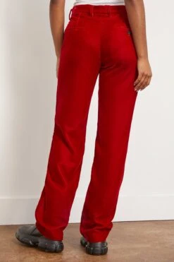 R13 Lemmy Trouser In Red Velvet 9 R13 Lemmy Trouser In Red Velvet -All Seasons Style 299412 3