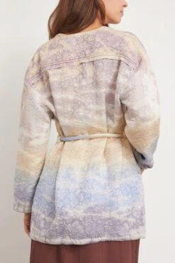 Quilted Overcoat In Rainbow Halo -All Seasons Style 300578 3