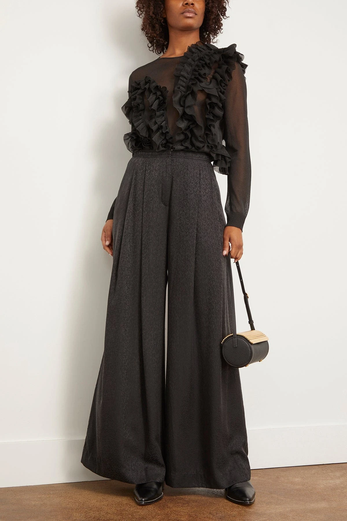 Trapeze Pant In Black 4 Trapeze Pant In Black - Image 2