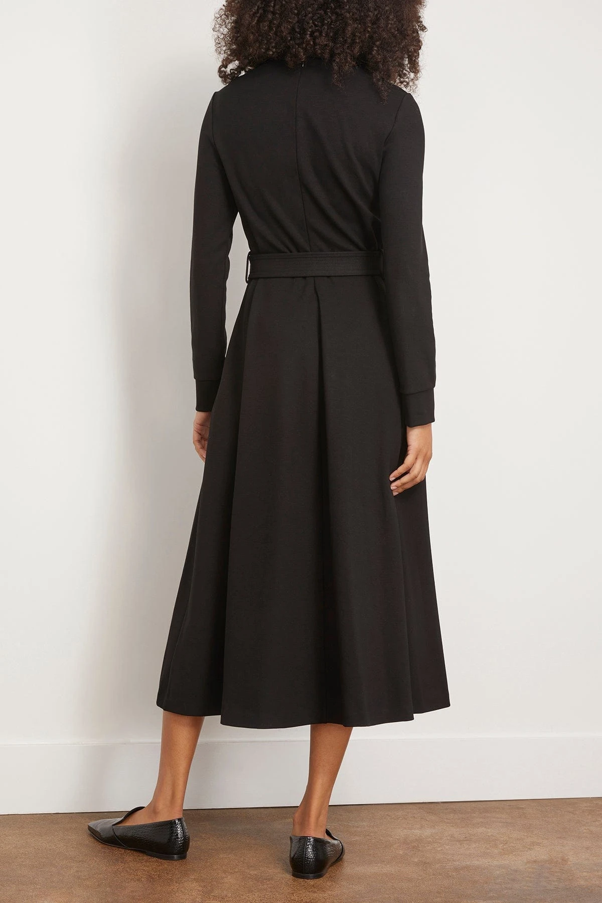Long Sleeve Shirtdress In Black 6 Long Sleeve Shirtdress In Black - Image 4