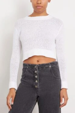 Barca Pullover In White 8 Barca Pullover In White -All Seasons Style 304837 2