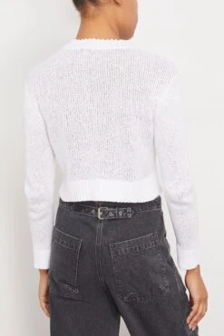 Barca Pullover In White 9 Barca Pullover In White -All Seasons Style 304837 3