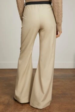 MM6 Maison Margiela Flared Leg Trouser In Beige 9 MM6 Maison Margiela Flared Leg Trouser In Beige -All Seasons Style 307515 3