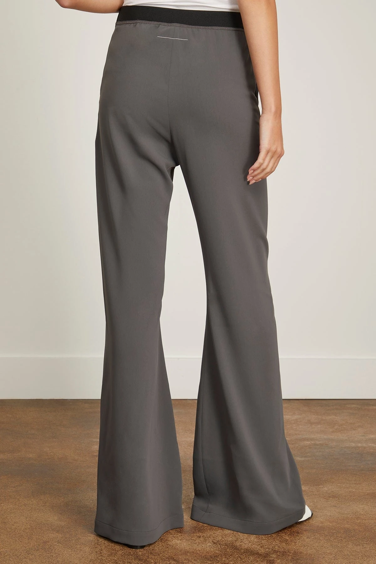 MM6 Maison Margiela Flared Leg Trouser In Charcoal 6 MM6 Maison Margiela Flared Leg Trouser In Charcoal - Image 4