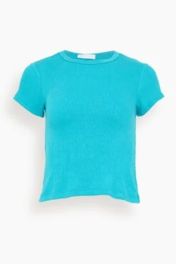 Yael Fitted Rib T-Shirt In Viv