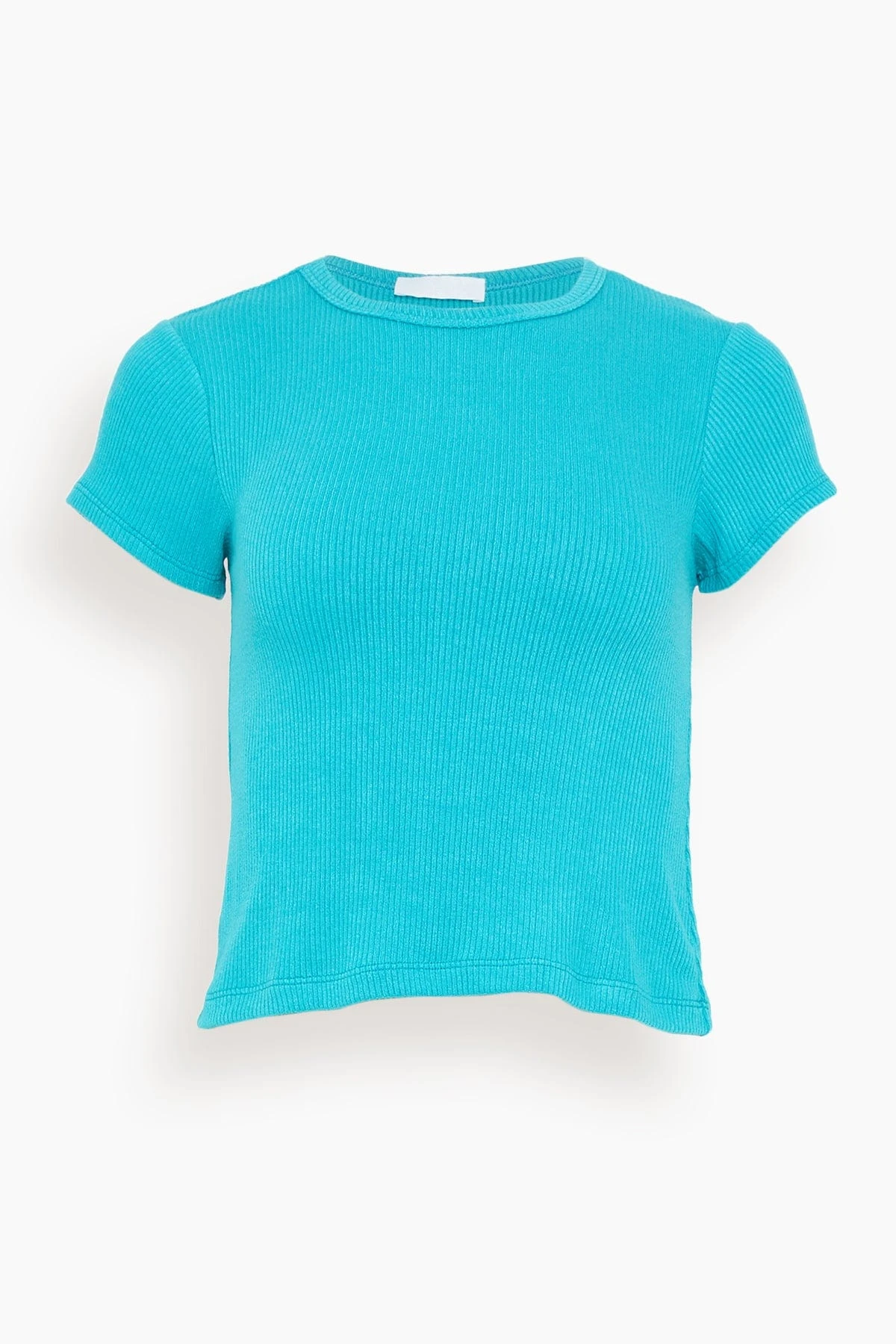 Yael Fitted Rib T-Shirt In Viv 3 Yael Fitted Rib T-Shirt In Viv
