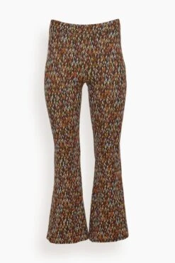 Cropped Flare Pants In Multi