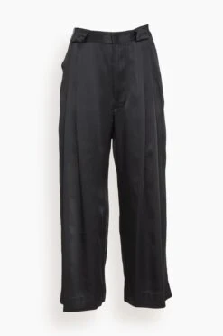 Wolcott Satin Pant In Black