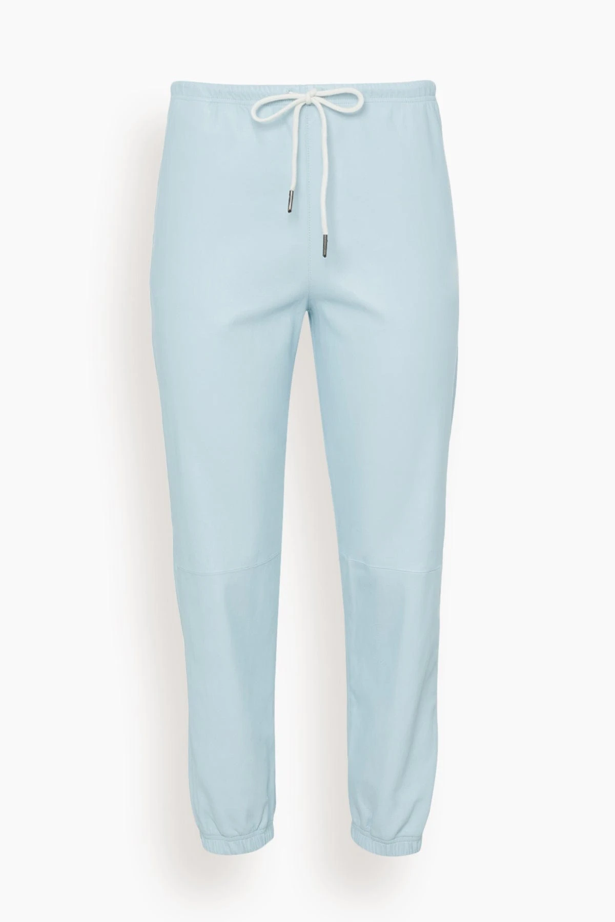 Leather Sweatpants In Celeste 3 Leather Sweatpants In Celeste