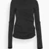 DOROTHEE SCHUMACHER Emotional Essence Blouse Top In Pure Black