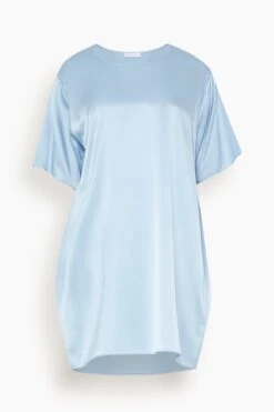 Silk Mini Dress In Ocean Breeze