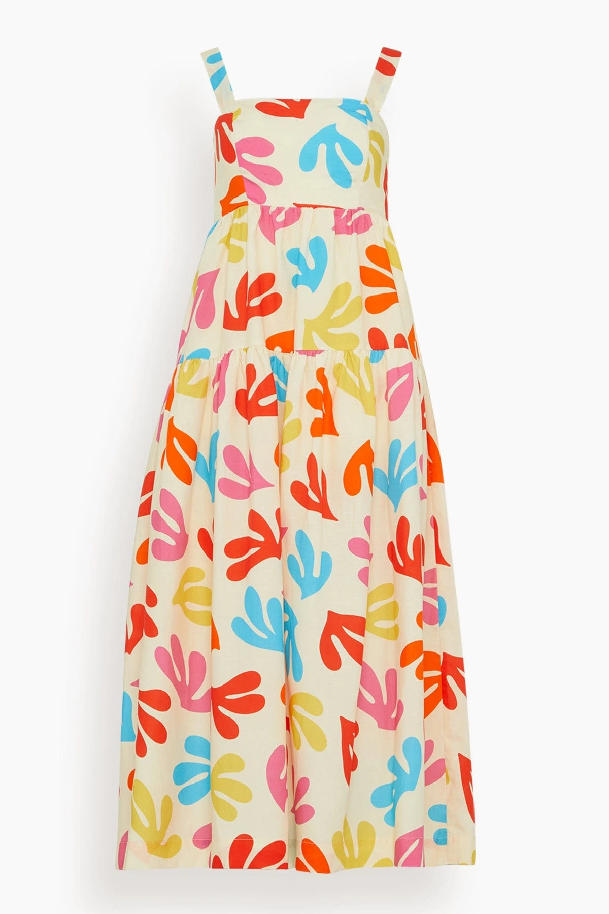 Rae Leaf Print Sun Dress In Multi Leaf 3 Rae Leaf Print Sun Dress In Multi Leaf