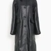 Toteme Raglan-Sleeve Leather Coat In Black -All Seasons Style 5e2623bd6abcb2ff975f53677814885a