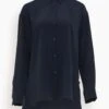 NILI LOTAN Julien Shirt In Dark Navy 2 NILI LOTAN Julien Shirt In Dark Navy -All Seasons Style 687df25e093c5487e695b7a291994dbc
