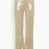 NILI LOTAN Yseult Sequins Pant In Khaki 2 NILI LOTAN Yseult Sequins Pant In Khaki -All Seasons Style 6f4da9dc097280c30d659b3dd9ccf654