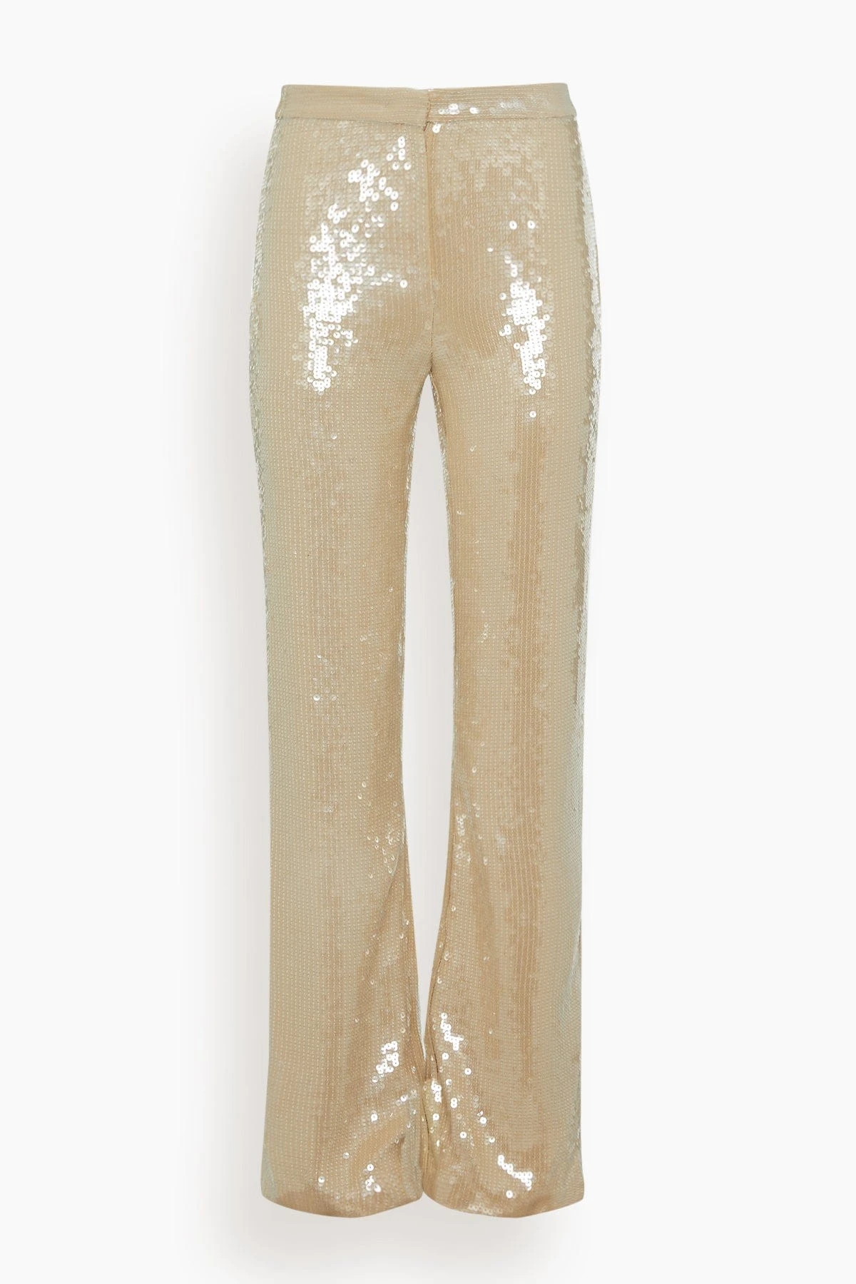 NILI LOTAN Yseult Sequins Pant In Khaki 3 NILI LOTAN Yseult Sequins Pant In Khaki