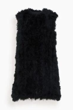 Feathers Vest In Noir