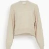 Emsalo V Neck Sweater In Cream Melange