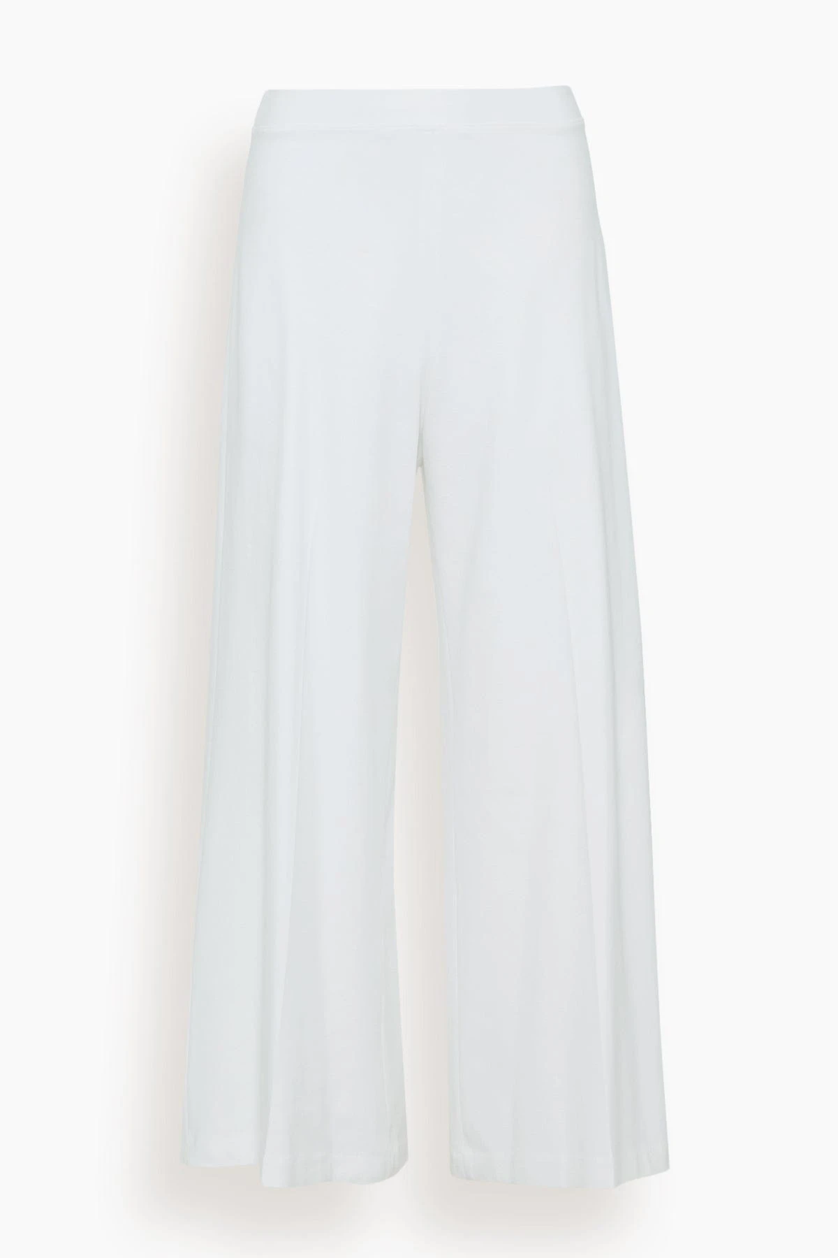 Pull On Wide Leg Culotte In White 3 Pull On Wide Leg Culotte In White